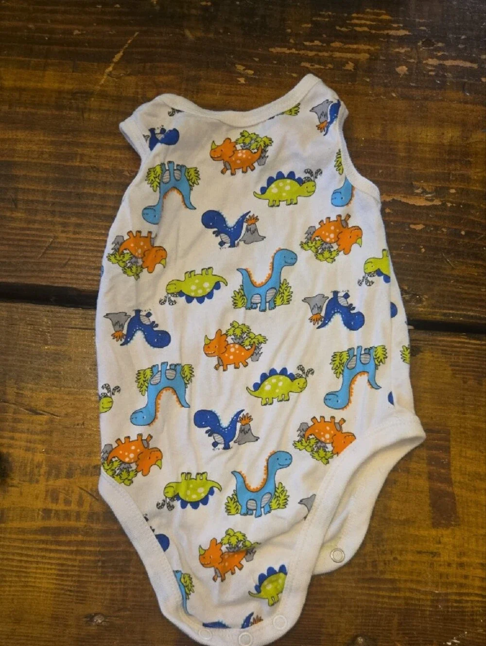 Garanimals White & Black Dinosaur Onesie and Shorts Set